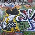 420 meets the Blue Ridge in this high-larious graff cartoon (Asheville, NC :: while stencil hunting)